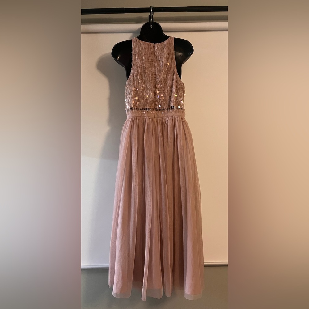 Elegant Sequin Dress in Pink ASOS - size 8